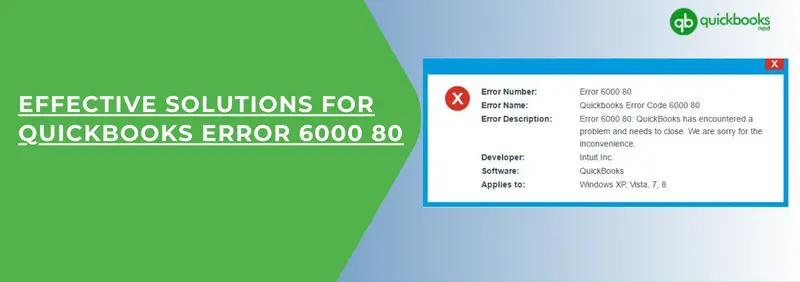 QuickBooks Error 6000 80